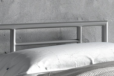 Bed 'Sandro' 90x200 met lattenbodem Grijs