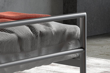 Bed 'Sandro' 90x200 met lattenbodem Grijs