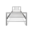 Bed 'Sandro' 90x200 met lattenbodem Grijs