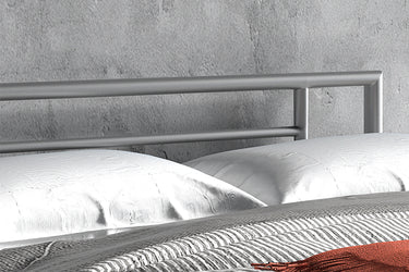 Bed 'Sandro' 140x200 met lattenbodem Grijs