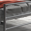 Bed 'Sandro' 140x200 met lattenbodem Grijs