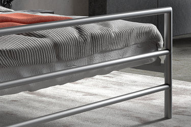 Bed 'Sandro' 140x200 met lattenbodem Grijs