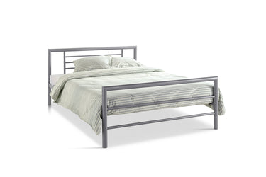 Bed 'Sandro' 140x200 met lattenbodem Grijs