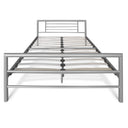 Bed 'Sandro' 160x200 met lattenbodem Grijs