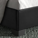 Bed 'Roma' 140x200 met lattenbodem PU Zwart