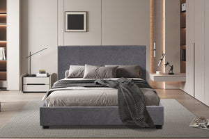 Bedframe Roma Grijs - 140x200 cm Stof