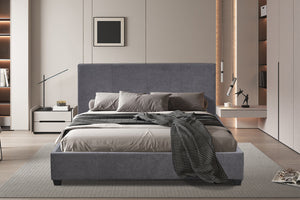 Bedframe Roma Grijs - 160x200 cm Stof