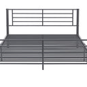 Bed 'Sammy' 160x200 Metaal Donkergrijs