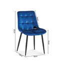 Eetkamerstoel Juta Blauw