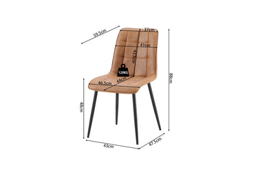 Eetkamerstoel Furas Cognac
