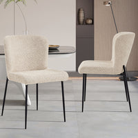 Eetkamerstoel Lisa Bouclé Beige