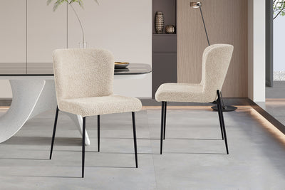 Eetkamerstoel Lisa Bouclé Beige