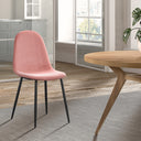 Eetkamerstoel Boy Roze Fluweel