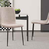 Eetkamerstoel Alice Bouclé Beige
