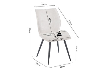 Eetkamerstoel Faye Ecru