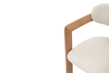 Eetkamerstoel Camille Naturel Essenhout met Armleuning