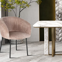 Eetkamerstoel Sevilla Corduroy Zand