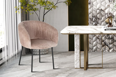 Eetkamerstoel Sevilla Corduroy Zand