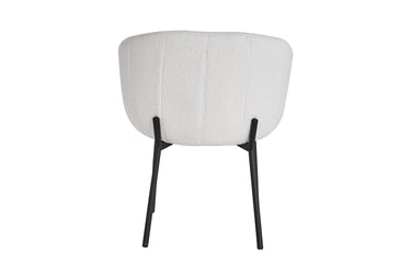 Eetkamerstoel Sevilla Bouclé Wit