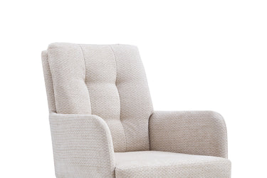 Eetkamerstoel Granada Beige Draaibaar met Armleuning