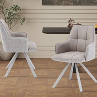 Eetkamerstoel Solenne Beige Draaibaar