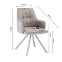 Eetkamerstoel Solenne Beige Draaibaar