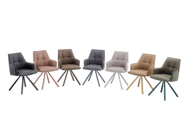Eetkamerstoel Solenne Beige Draaibaar