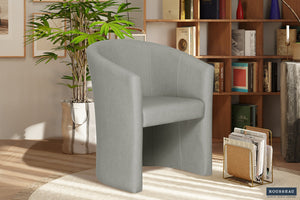 Kuipfauteuil Charlie Lichtgrijs - Vintage PU