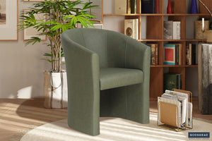 Kuipfauteuil Charlie Groen - Vintage PU