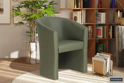 Kuipfauteuil Charlie Groen - Vintage PU