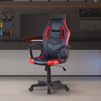 Gamingstoel 'Tiger' PU Zwart/Rood/Grijs
