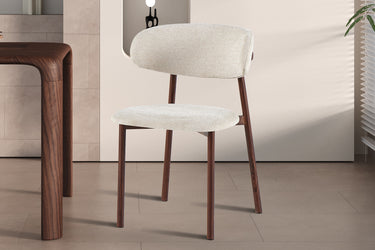 Eetkamerstoel Coco Walnoot Beige