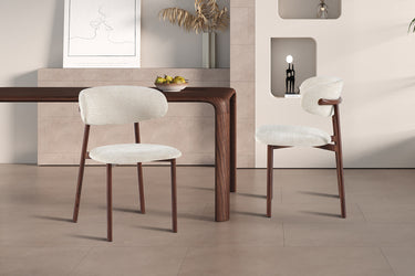Eetkamerstoel Coco Walnoot Beige
