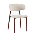 Eetkamerstoel Coco Walnoot Beige