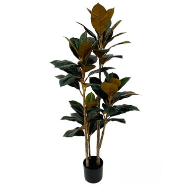 Rubberboom kunstplant Ficus elastica 140 cm