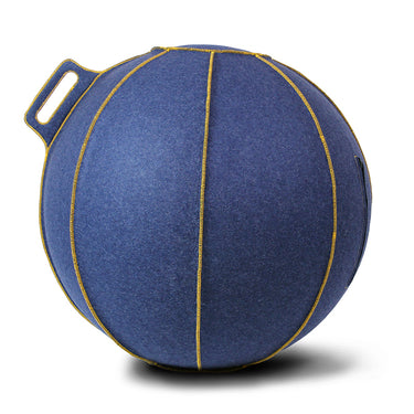 VLUV Zitbal VELT 60-65 cm - Jeans-melange/Goud