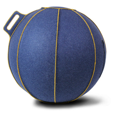 VLUV Zitbal VELT 70-75 cm - Jeans-Melange/Goud