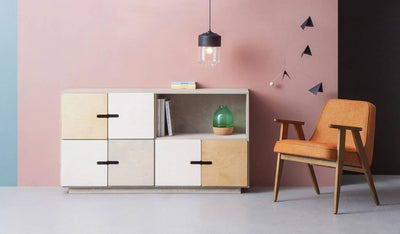 Dressoir PIX 145cm met gemixte kleuren