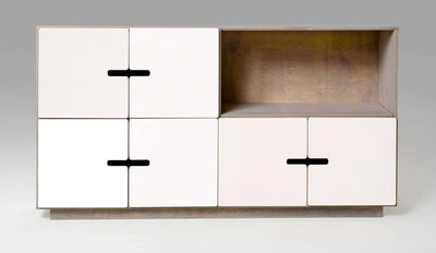 Dressoir PIX 145cm - Kiezelgrijs / Wit