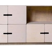 Dressoir PIX 145cm - Pebble Grey / White Osmo - Mooier Thuis