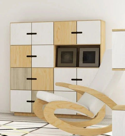 Vakkenkast PIX - kleurenmix van 4 kleuren