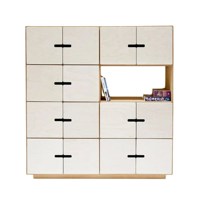Vakkenkast PIX - Medium Oak / White Osmo