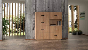PIX-Fachschrank – Eichenfurnier