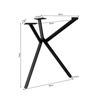 Y-poot Set Zwart Metaal