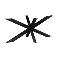 Matrixpoot Zwart Ovaal/Rechthoek 160 cm Koker 5x10 cm