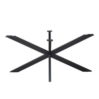 Matrixpoot Zwart Ovaal/Rechthoek 160 cm Koker 4x8 cm