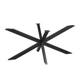 Matrixpoot Zwart Ovaal/Rechthoek 160 cm Koker 4x8 cm - metaal - Mooier Thuis