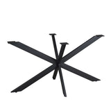 Matrixpoot Zwart Ovaal/Rechthoek 140 cm Koker 2,5x7,5 cm - metaal - Mooier Thuis