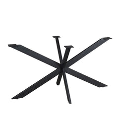 Matrixpoot Zwart Ovaal/Rechthoek 140 cm Koker 2,5x7,5 cm