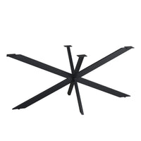 Matrixpoot Zwart Ovaal/Rechthoek 160 cm Koker 2,5x7,5 cm
